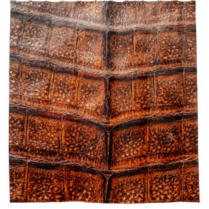 Seamless snake skin texture. Fashion tropical rept Shower Curtain