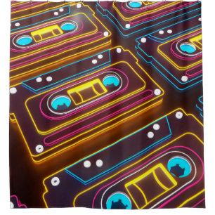 Seamless snake skin texture. Tropical reptiles. Ge Shower Curtain