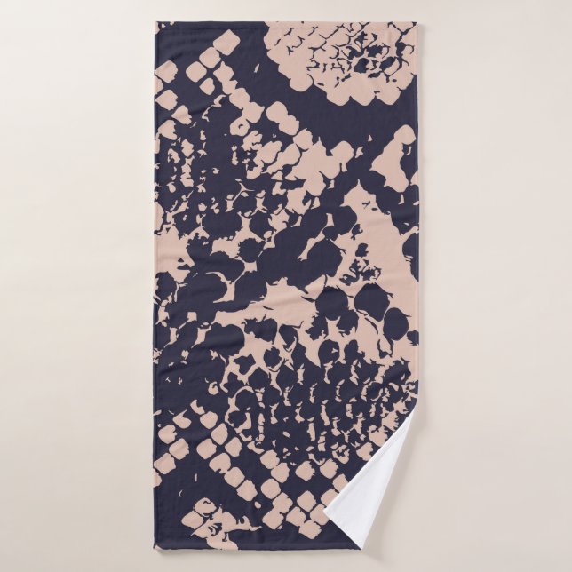 Seamless Snakeskin Patternsnake, seamless, skin, p Bath Towel (Bath Towel)