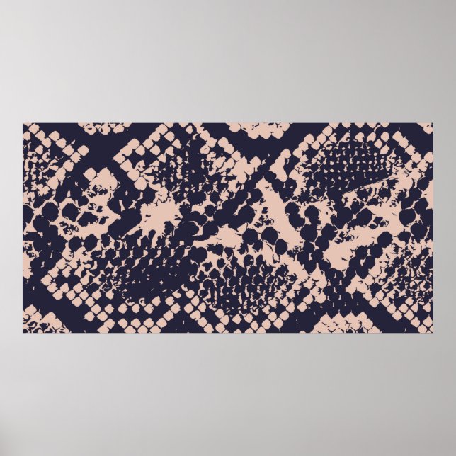 Seamless Snakeskin Patternsnake, seamless, skin, p Poster (Front)
