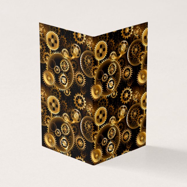 Seamless Steampunk Brass Gears (Outside)