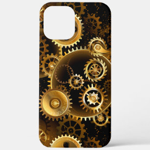 Seamless Steampunk Brass Gears iPhone 12 Pro Max Case
