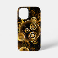 Seamless Steampunk Brass Gears