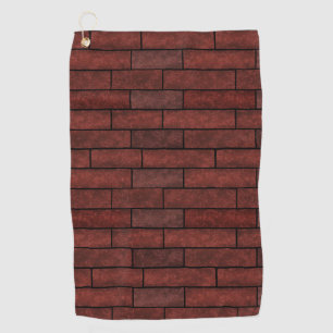 Seamless stone bricks loft brown orange colours pr golf towel