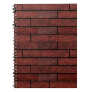 Seamless stone bricks wall brown orange colours lo notebook