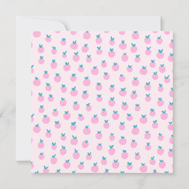 Seamless Strawberry Pattern – Pastel Pink Cute  (Front)