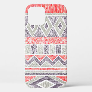 Seamless striped ethnic pattern. Tribal and aztec  iPhone 12 Case