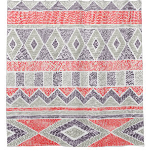 Seamless striped ethnic pattern. Tribal and aztec Shower Curtain