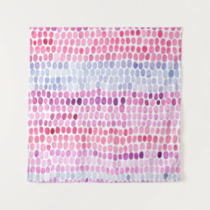 Seamless striped watercolor pattern. Pink and grey Tapestry