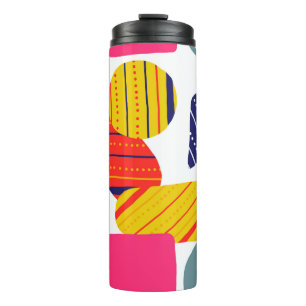 Seamless stylish abstract hand drawn pattern. Vint Thermal Tumbler