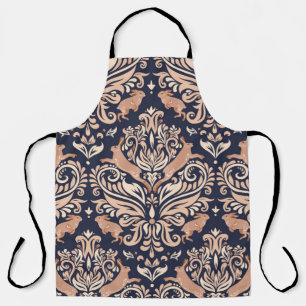 Seamless symmetrical pattern in the Damask style.  Apron