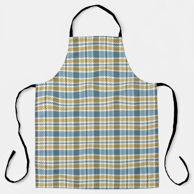Seamless tartan,  plaid pattern. Background. Vinta Apron (Front)
