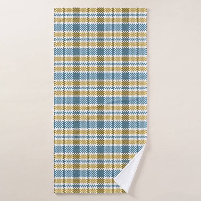 Seamless tartan,  plaid pattern. Background. Vinta Bath Towel (Bath Towel)