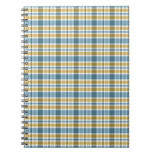 Seamless tartan, plaid pattern. Background. Vinta Notebook