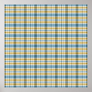 Seamless tartan,  plaid pattern. Background. Vinta Poster