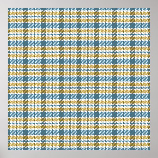 Seamless tartan,  plaid pattern. Background. Vinta Poster (Front)