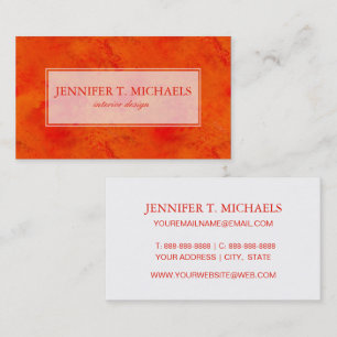 Seamless Texture Background Abstract Orange And Business Card