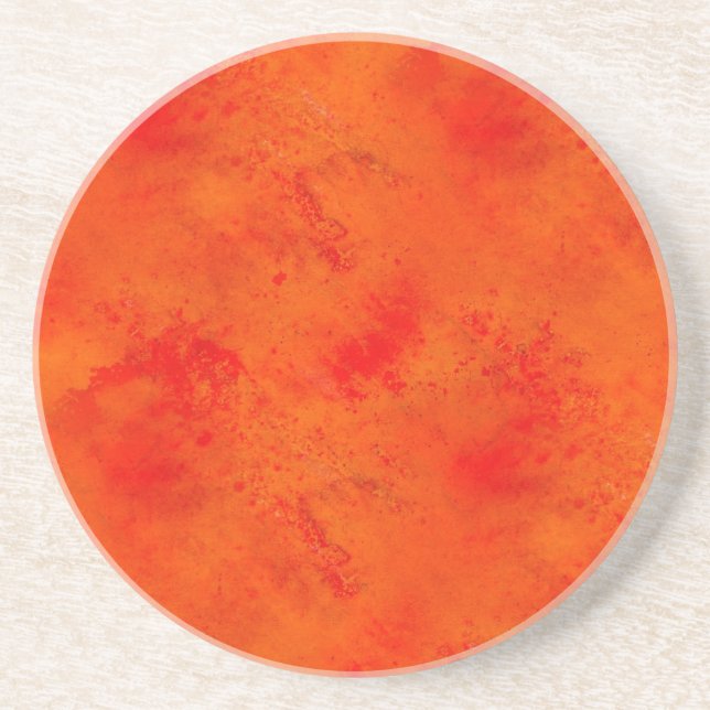Seamless Texture Background Abstract Orange And Coaster (Front)