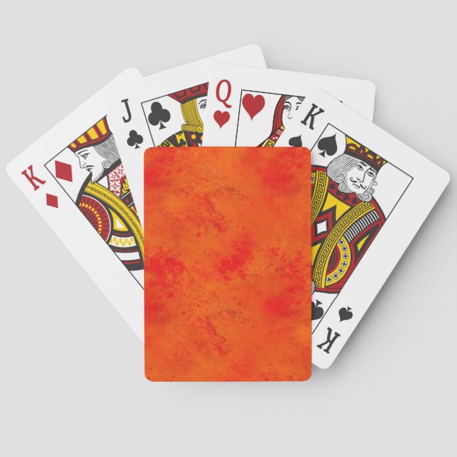 Seamless Texture Background Abstract Orange And Playing Cards (Back)