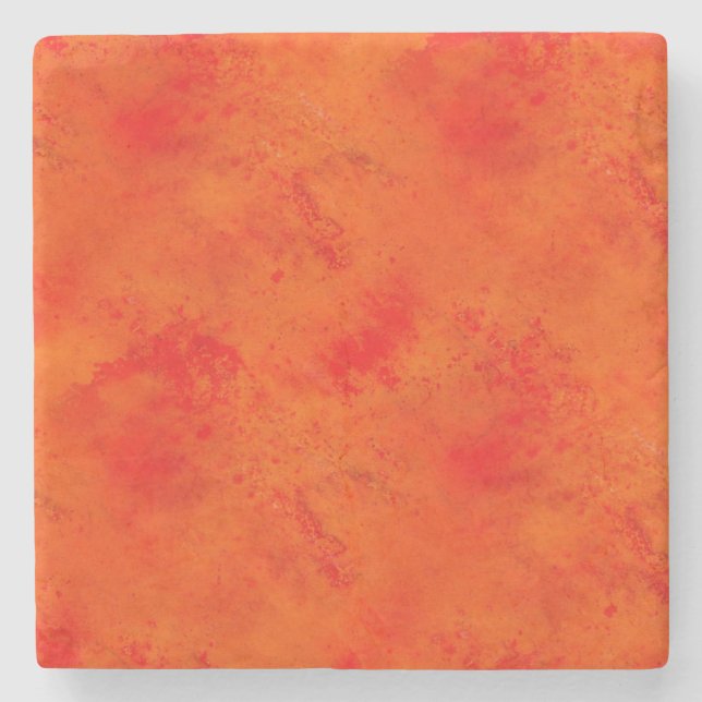 Seamless Texture Background Abstract Orange And Stone Coaster (Front)