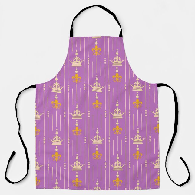 Seamless texture background in retro style vintage apron (Front)