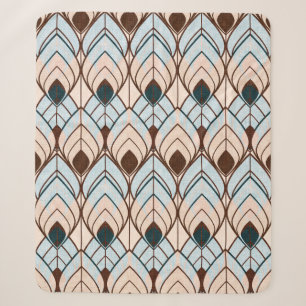 Seamless textured ornament in art Deco style. Sherpa Blanket