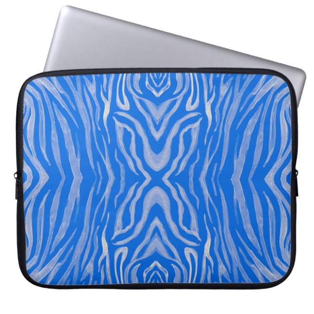 Seamless tiger skin pattern laptop sleeve (Front)