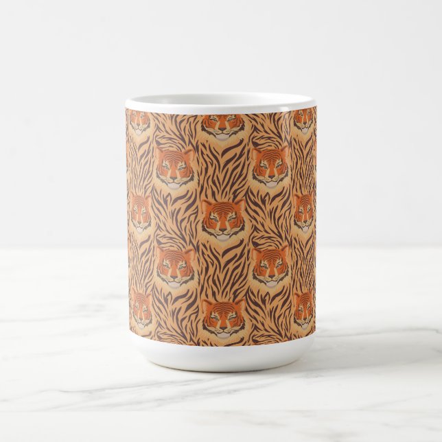 Seamless tiger stripe pattern coffee mug (Center)
