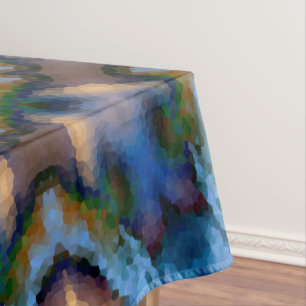 Seamless tile mosaic kaleidoscope abstract modern tablecloth