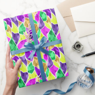 Seamless tile mosaic kaleidoscope abstract modern wrapping paper