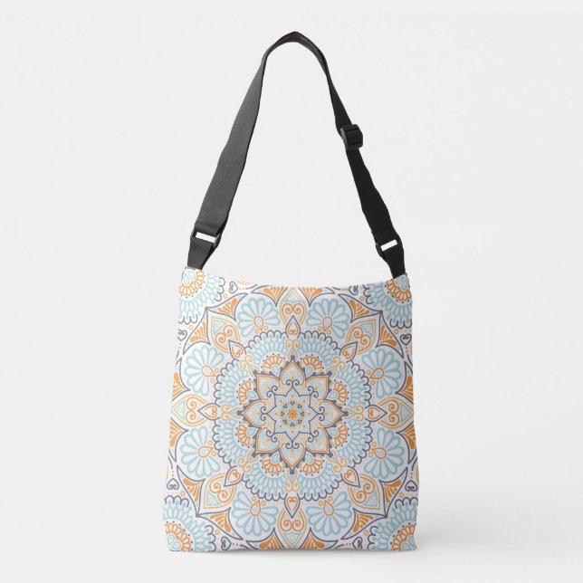 Seamless tile pattern: decorative, versatile desig crossbody bag (Front)