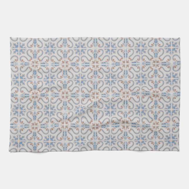 Seamless tile pattern tea towel (Horizontal)