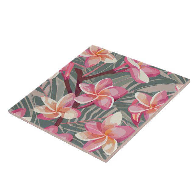 Seamless tile - tropical print (Side)