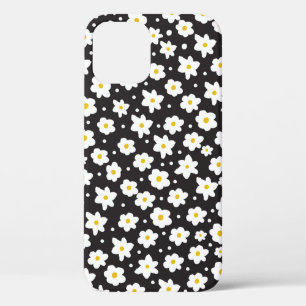 Seamless tiny daisy vintage pattern background iPhone 12 case