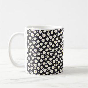 Seamless tiny daisy vintage pattern background coffee mug