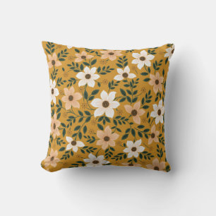 seamless traditional flower pattern on muster cushion