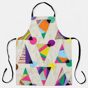 seamless triangle pattern background, hipster retr apron