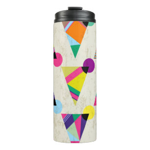 seamless triangle pattern background, hipster retr thermal tumbler