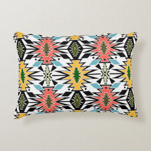 Seamless tribal african ornamental pattern backgro decorative cushion