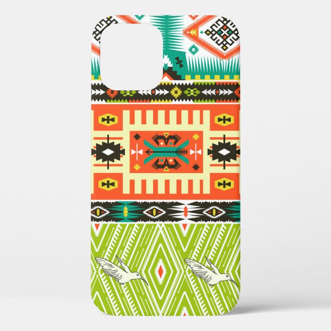 Seamless tribal pattern with geometric elements an Case-Mate iPhone case (Back)