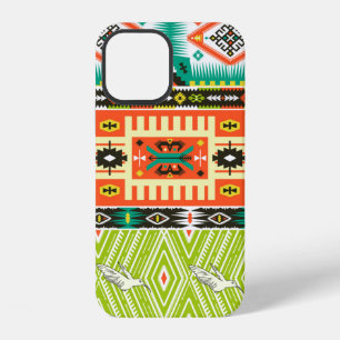 Seamless tribal pattern with geometric elements an iPhone 12 case