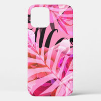 Seamless tropical flower, plant and leaf pattern b
