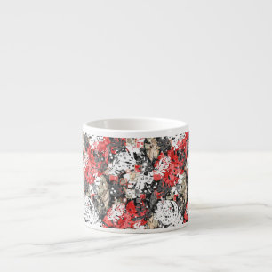 Seamless tropical jungle exotic leaves monsters bl espresso cup