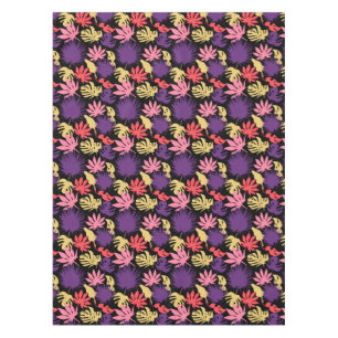 Seamless tropical leaves pattern tablecloth