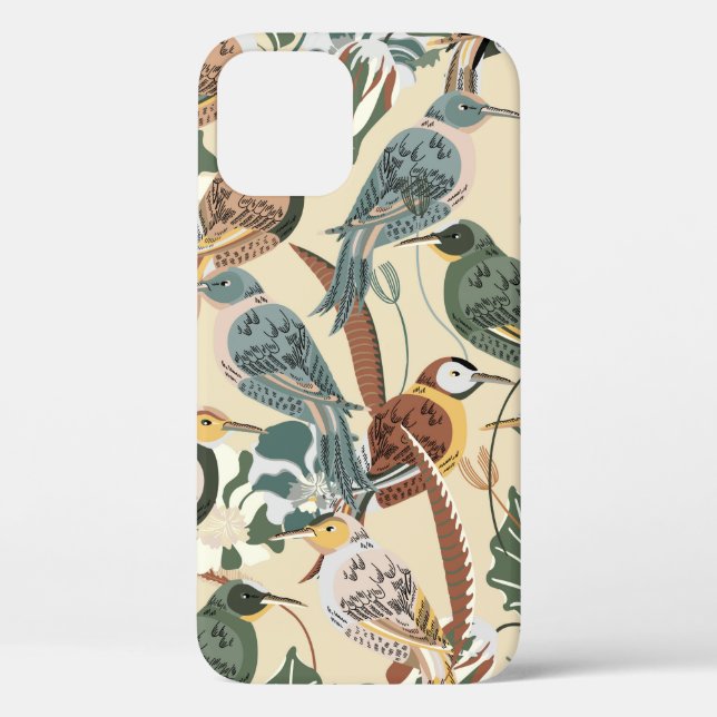Seamless tropical pattern. Print with exotic birds Case-Mate iPhone Case (Back)