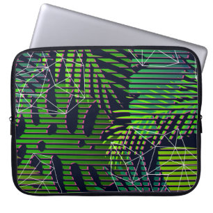 Seamless tropical pattern with tropical plants. Ha Laptop Sleeve