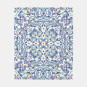 Seamless turkish colorful pattern. Endless pattern Fleece Blanket