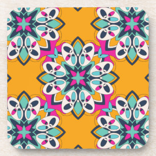 Seamless Turkish Colourful Cute Coaster
