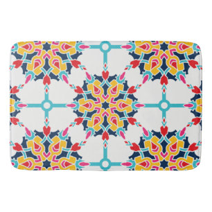 Seamless Turkish Colourful Design   Bath Mat