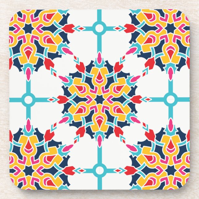 Seamless Turkish Colourful Design     Coaster (Front)